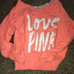PINK crew neck sweatshirt