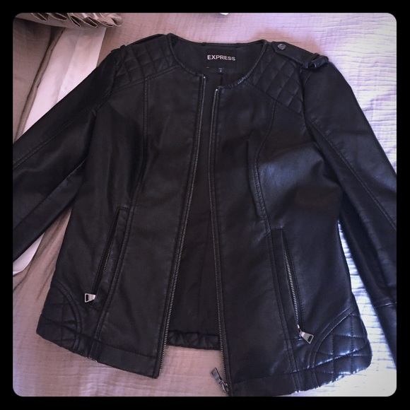 Express faux leather jacket