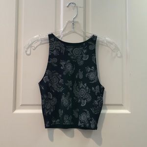 Navy Floral Tank