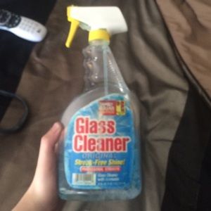 Glass cleaner! Only used once