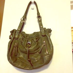 Green "b. Makowsky" purse