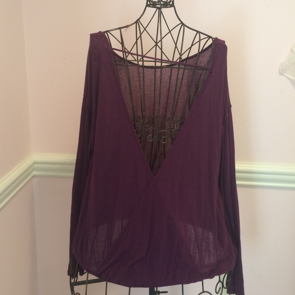 Sweater With Open Cross Back - image 2