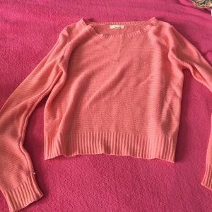 Pink knit sweater