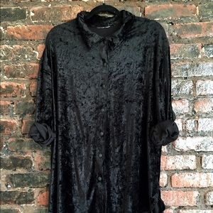 Vintage Velvet Buttondown