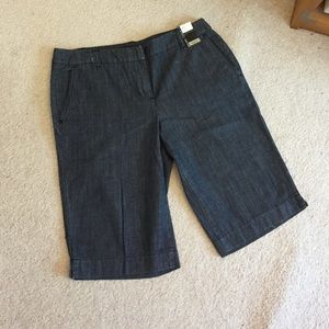 NWT Denim Bermuda shorts