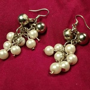 Pearl Bunch Dangle Earrings