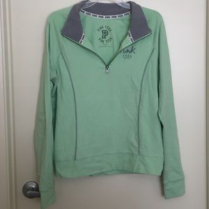 PINK By Victoria Secret green yoga pullover