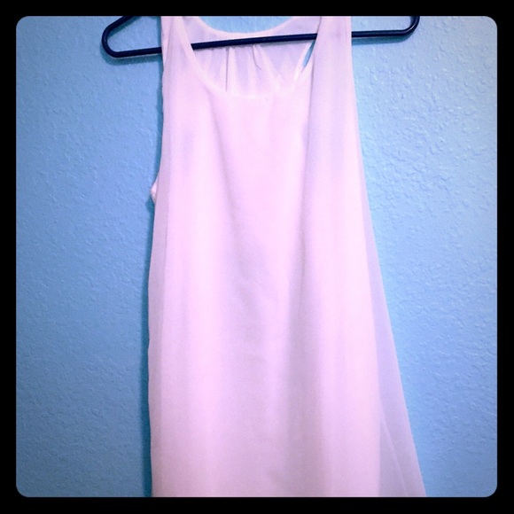 White Sleeveless mini dress!