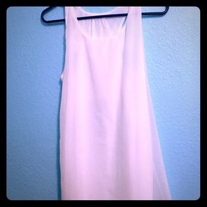 White Sleeveless mini dress!