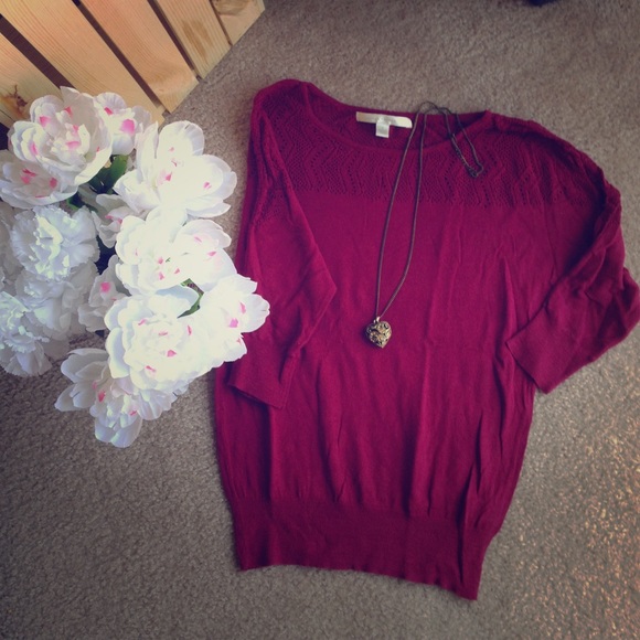 Burgundy Sweater