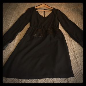 Charolette russe open back black cocktail dress