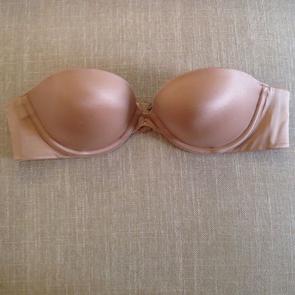 Victoria Secret Nude Strapless Biofit Bra 34A