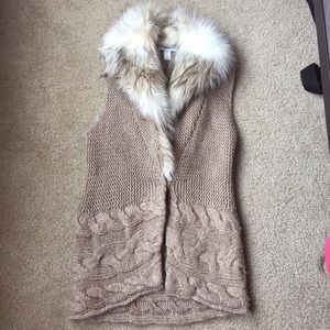 Fur Collared Vest