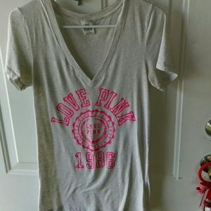 Pink Victoria secret T-shirt.😊