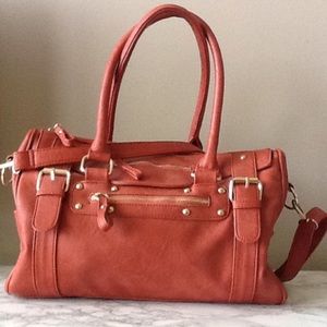 Rust colored handbag