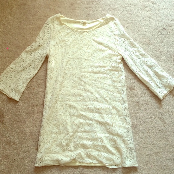 Cream lace dress/tunic!