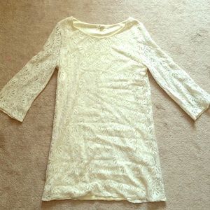 Cream lace dress/tunic!
