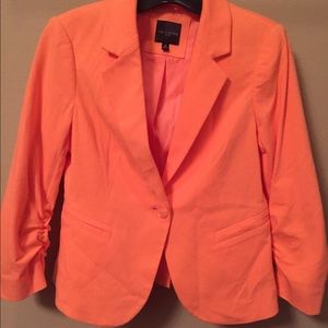 Peach blazer with 3/4 sleeves