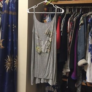 project social long tee with straps