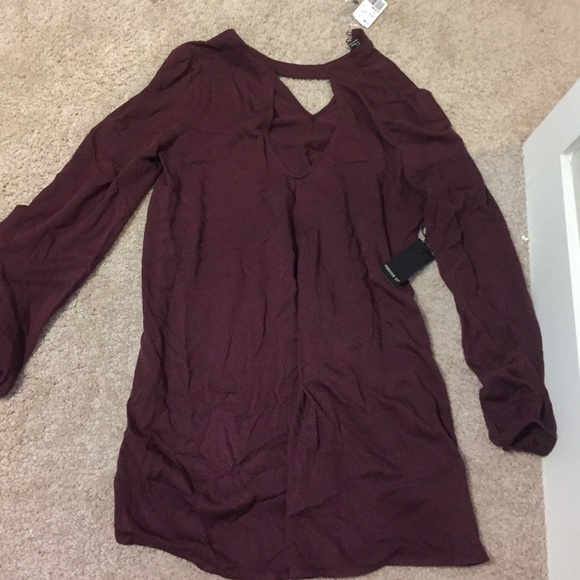 Burgundy short forever 21 dress