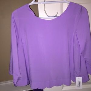 Purple scalloped blouse