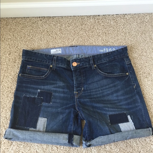 GAP Boyfriend Patch Work Shorts