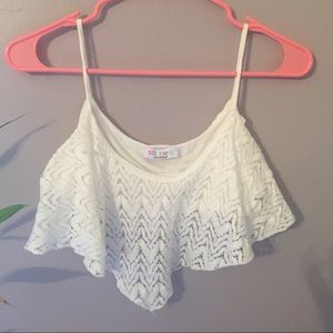 White Bralette Crop Top