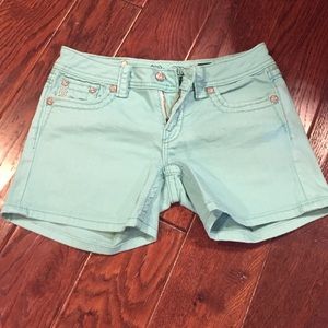Mint Green Miss Me Shorts
