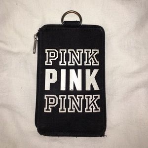Pink card holder