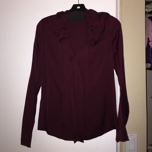 Elie Tahari ruffled blouse