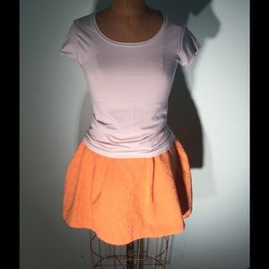 Kimchi Blue tangerine jacquard micromini skirt