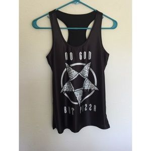 No god but pizza tank