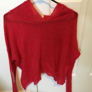 Wildfox hoodie with heart elbow patches