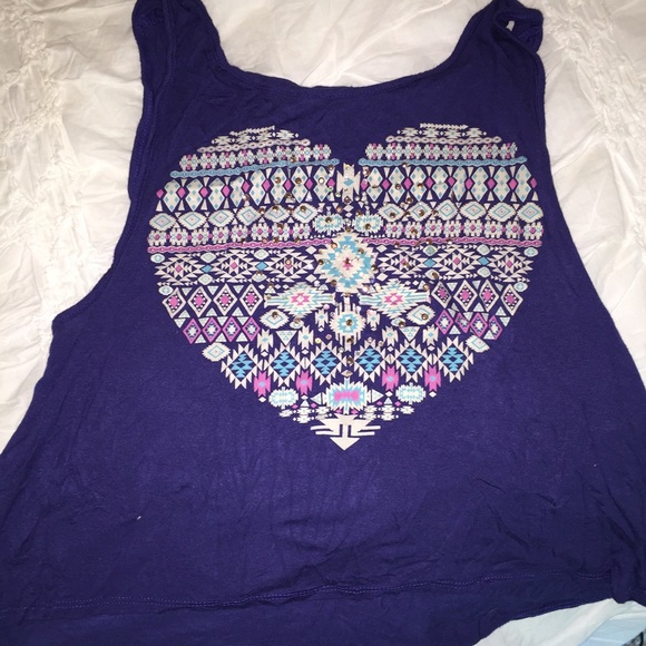 Navy Charlotte Russe Crop Tank