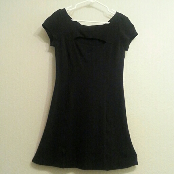 Betsey Johnson black mini dress with cut out