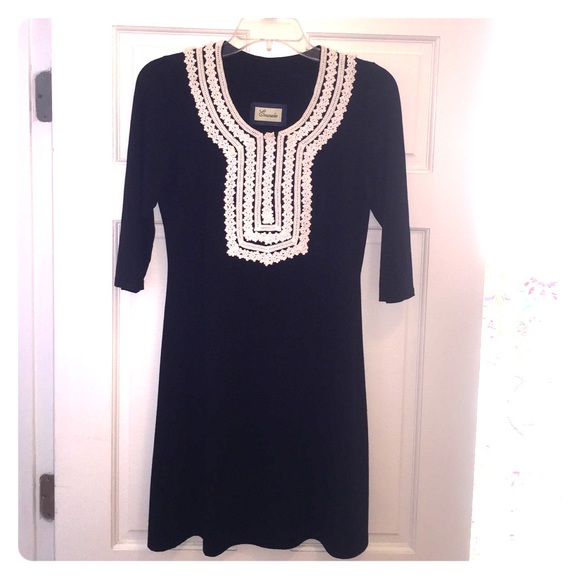 Black shift dress