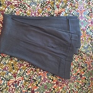 Grey pinstripe trousers