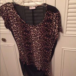 Cheetah Print Blouse