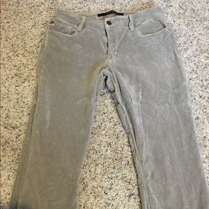 Joe's Jeans gray crushed velvet skinny jeans
