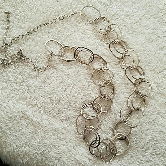 Bold Silvertone Necklace