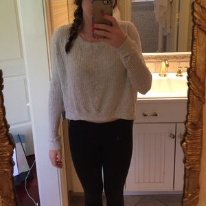 Cropped soft sweater