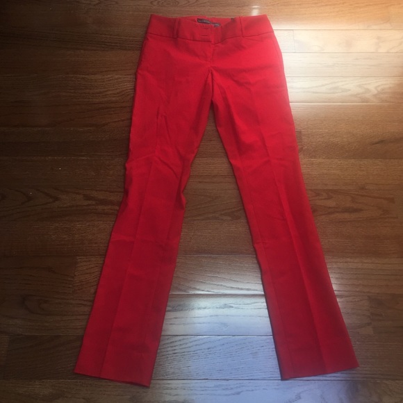 The Limited: simply straight red ankle pant