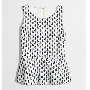 JCrew Peplum Top
