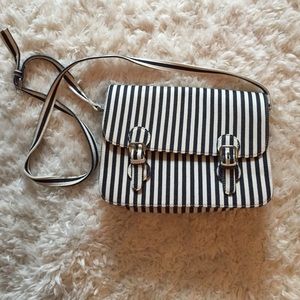 Forever 21 striped cross body purse