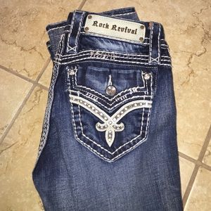 ❤️PRICE DROP❤️ Rock revival jeans size 25