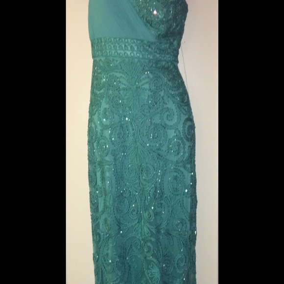 Sue Wong Ruched One Shoulder Formal Gown Size 0 - Picture 3 of 4