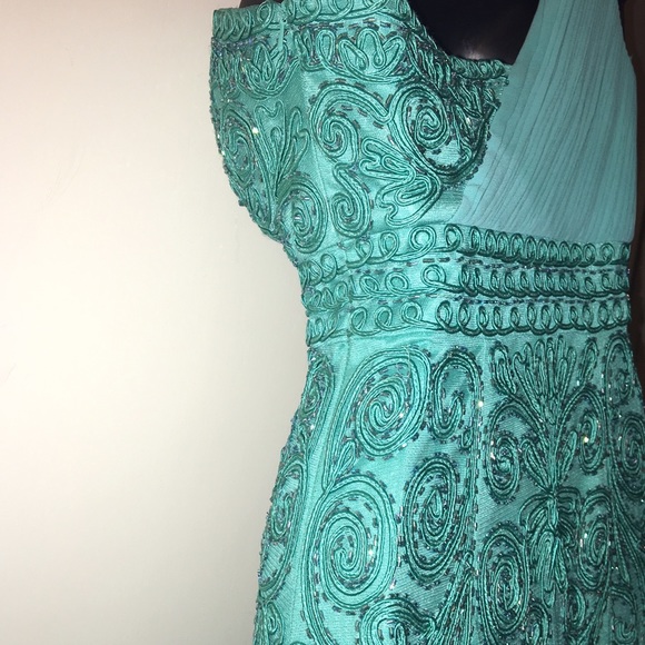 Sue Wong Ruched One Shoulder Formal Gown Size 0 - Picture 4 of 4