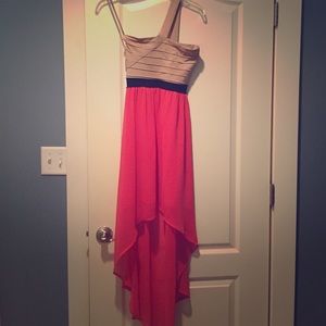 Flowy high low dress.