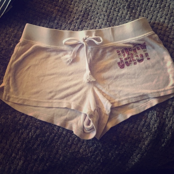 Light pink terry shorts