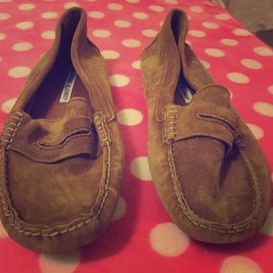 Manolo Blahnik suede moccasins